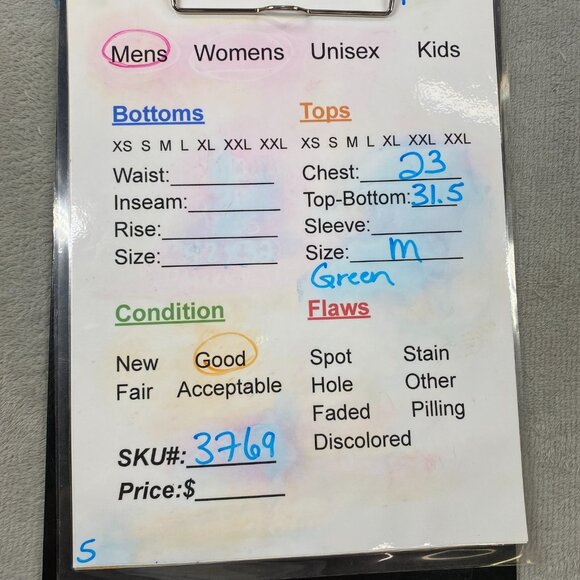 VTG 90s Tommy Hilfiger Shirt Mens Medium Green Striped Embroidered Button Down - Picture 11 of 11